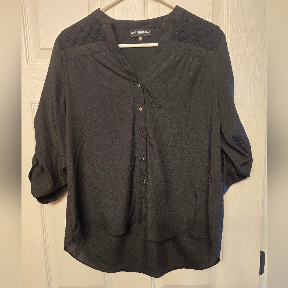 Karl Lagerfeld Black Women's Top